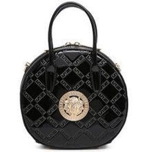 Load image into Gallery viewer, Vegan Patent Leather Bag with Lions Head