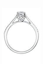 Load image into Gallery viewer, 0.50ct lab grown diamond in 9 carat white gold featuring a brilliant lab grown diamond centre with pavé set diamond shoulders