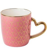 Load image into Gallery viewer, Pink and Gold Hearts Mug
